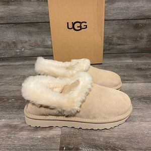 UGG | Nita Ultra Mini Bootie Closed Back Slippers SAND NEW